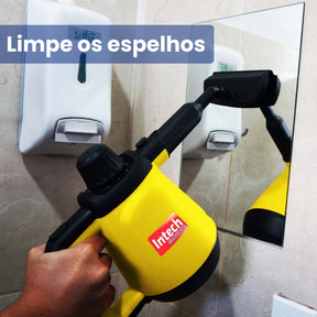 Limpador à Vapor com 9 acessórios + Brinde Esponja Mágica