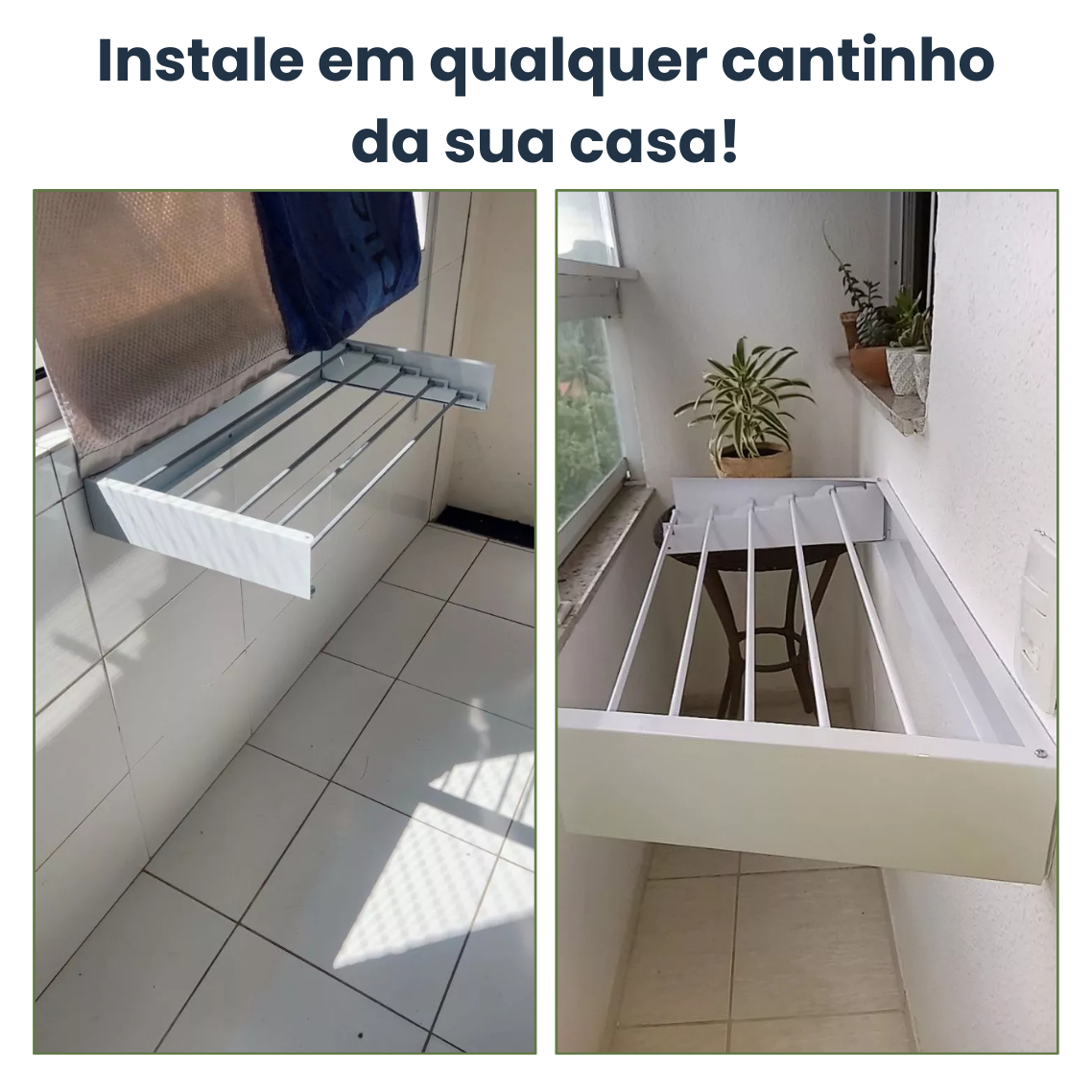 Varal Invisível Ratrátil + Frete Grátis