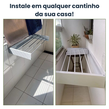 Varal Invisível Ratrátil + Frete Grátis