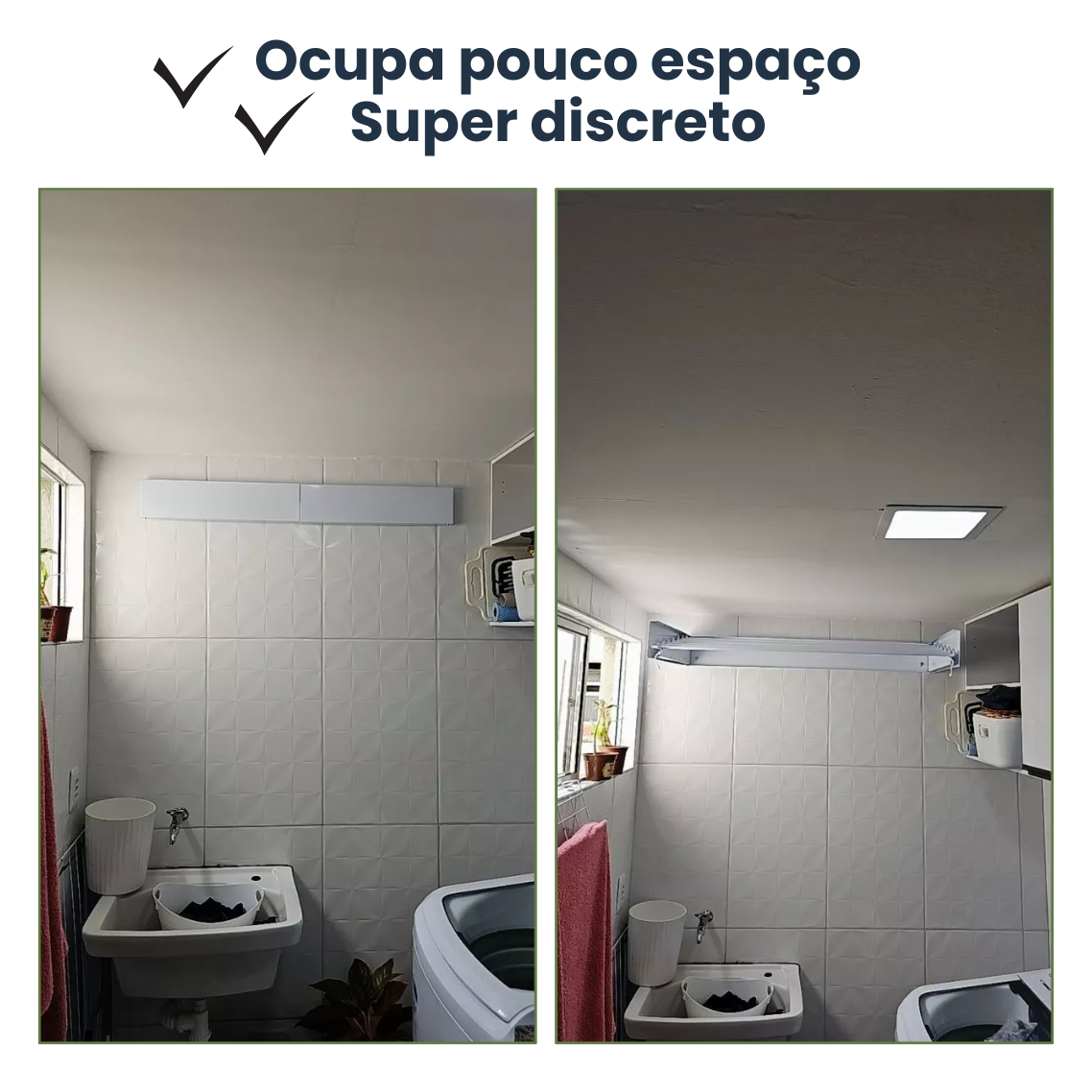 Varal Invisível Ratrátil + Frete Grátis