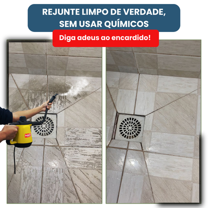 Limpador à Vapor + 9 acessórios + Frete Grátis