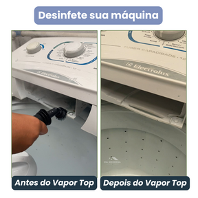 Limpador à Vapor com 9 acessórios + Brinde Esponja Mágica