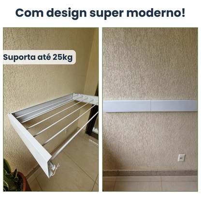 Varal Invisível Ratrátil + Frete Grátis