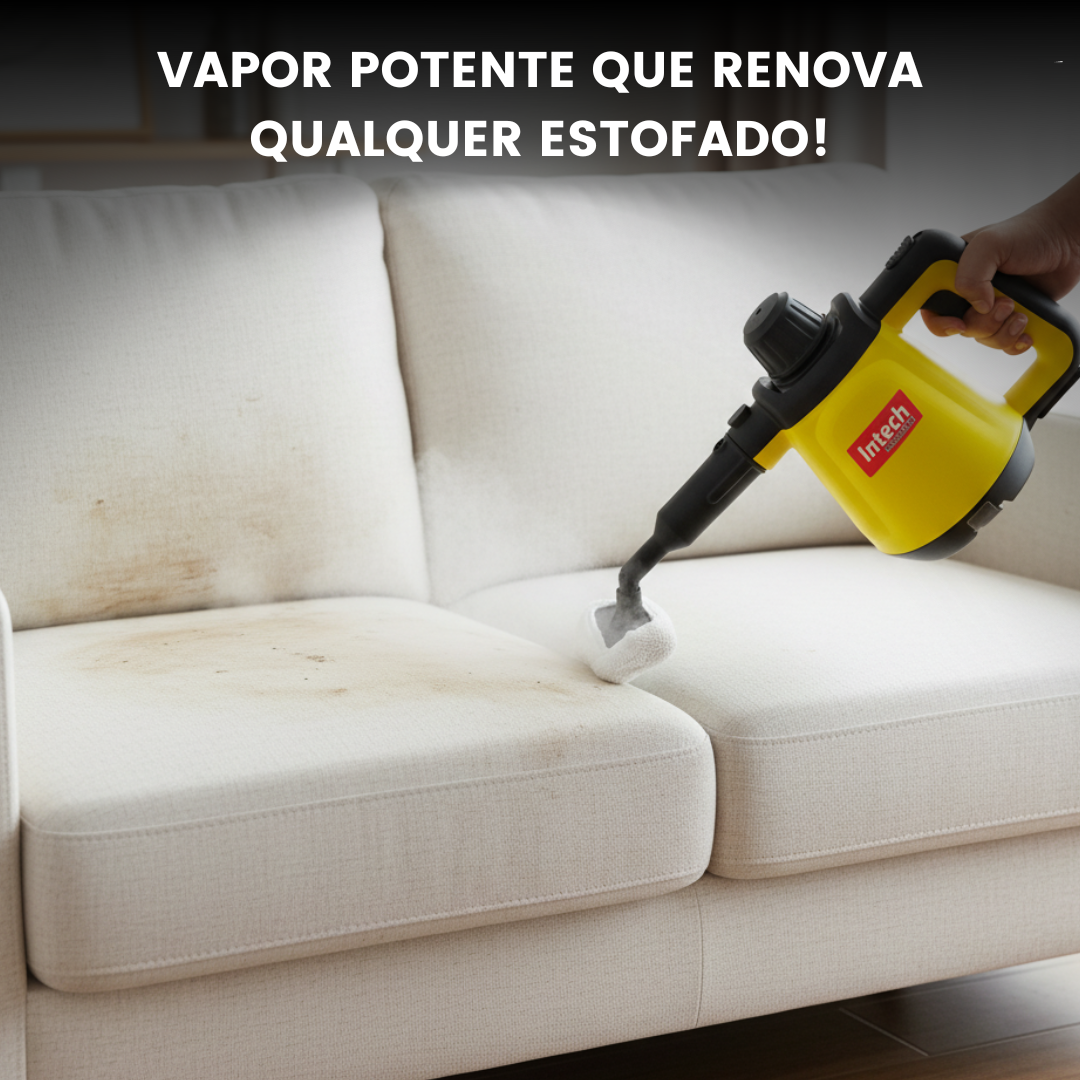 Limpador à Vapor + 9 acessórios + Frete Grátis