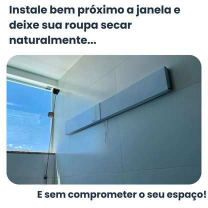 Varal Invisível Ratrátil + Frete Grátis