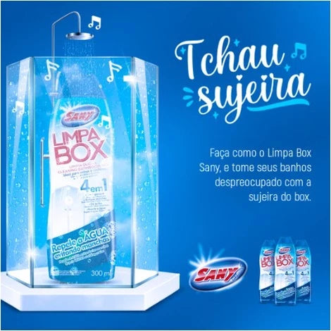 Limpa vidro e tire as manchas do box banheiro 300ml