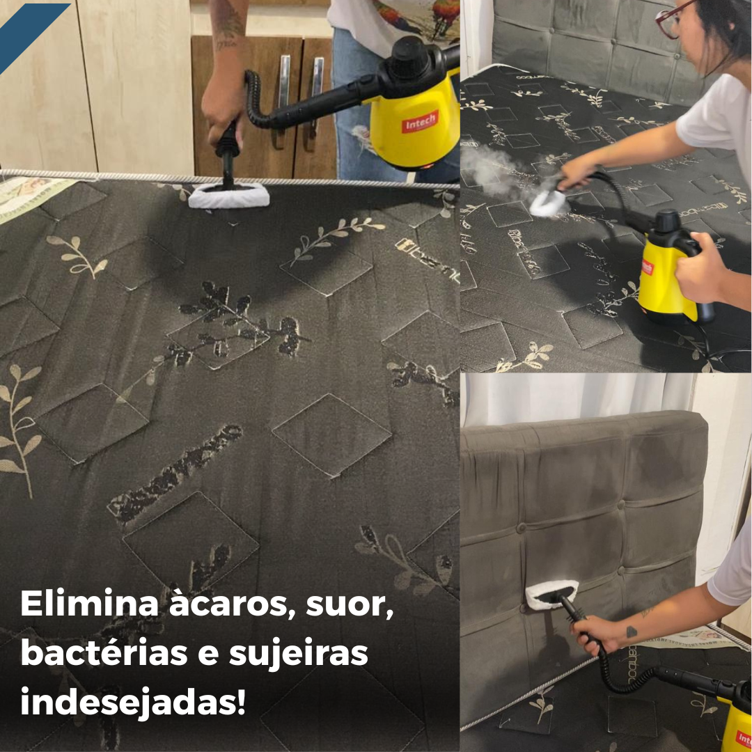 Limpador à Vapor + 9 acessórios + Frete Grátis