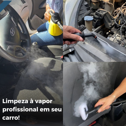Limpador à Vapor + 9 acessórios + Frete Grátis