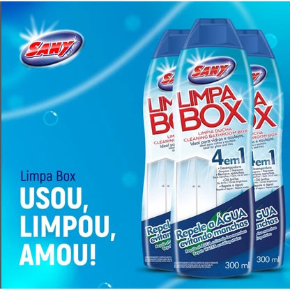 Limpa vidro e tire as manchas do box banheiro 300ml