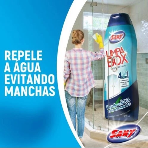 Limpa vidro e tire as manchas do box banheiro 300ml