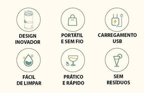 Espremedor Juice Express Elétrico Portátil - Ciamoderna