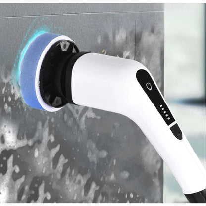 Escova Elétrica de Limpeza Gira 360 + 9 acessórios