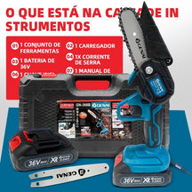 Serra Elétrica de Poda Recarregável Bateria de lítio 36V Bivolt 600w