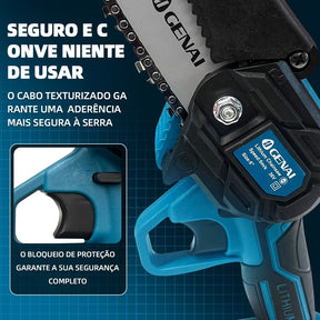 Serra Elétrica de Poda Recarregável Bateria de lítio 36V Bivolt 600w