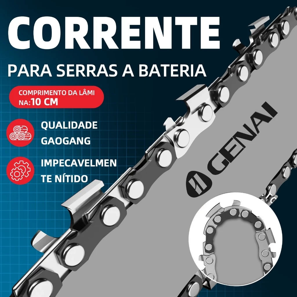 Serra Elétrica de Poda Recarregável Bateria de lítio 36V Bivolt 600w