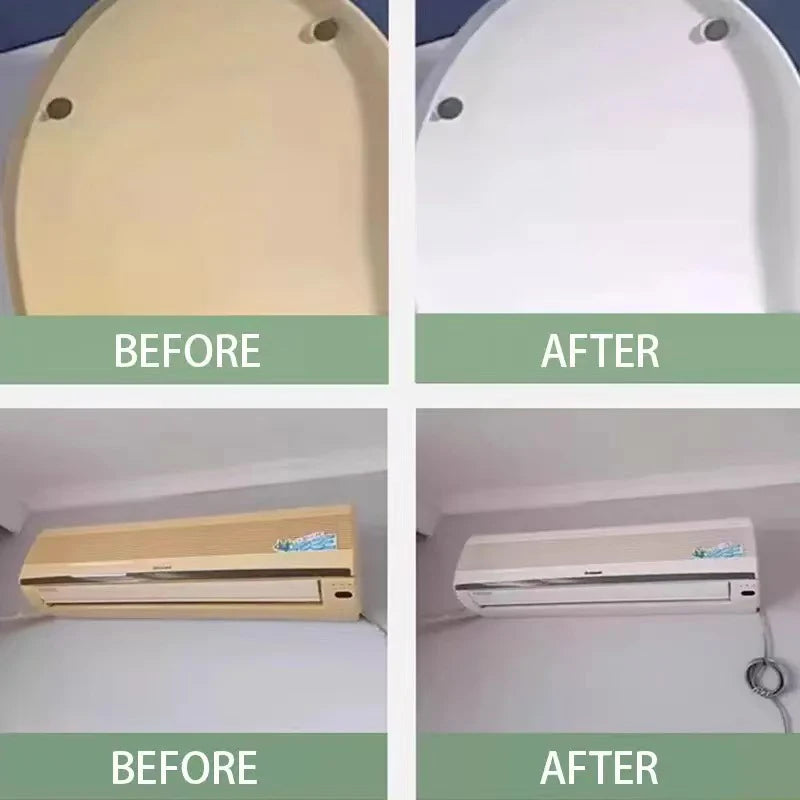 Plástico remover agente de limpeza amarelecimento ar condicionado máquina de lavar renovação aparelhos anti oxidação remover amarelo