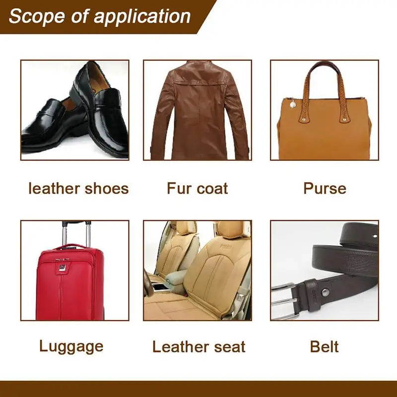 Óleo de manutenção de couro interior do carro 100g, óleo de couro para casa, sofá, polimento de couro branco, óleo de condicionamento multiuso para sapatos