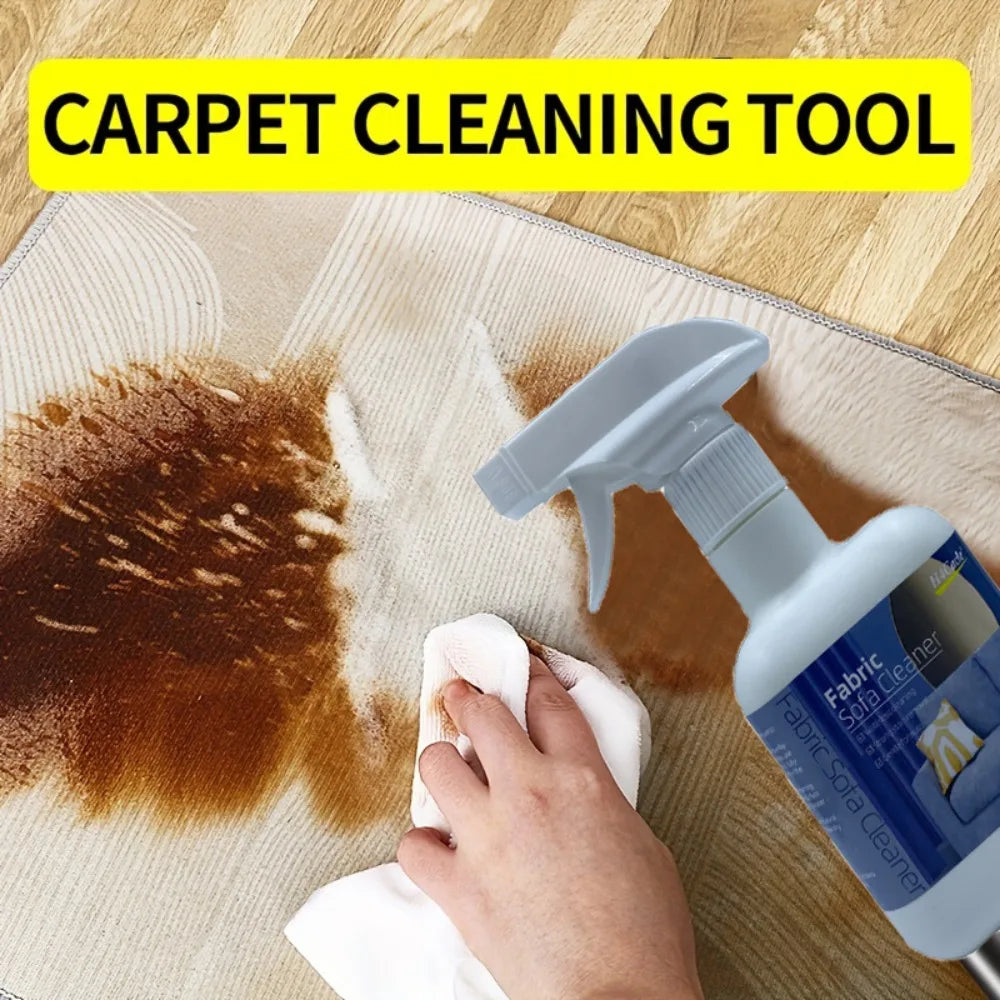 Spray de limpeza de sofá de tecido, limpeza profunda para estofados, colchões e assentos de carro, remove sujeira e resíduos, protege a cor do sofá