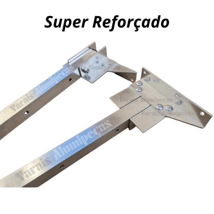 Varal com Alumínio Artculado Reforçado até 80 KG