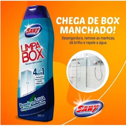 Limpa vidro e tire as manchas do box banheiro 300ml