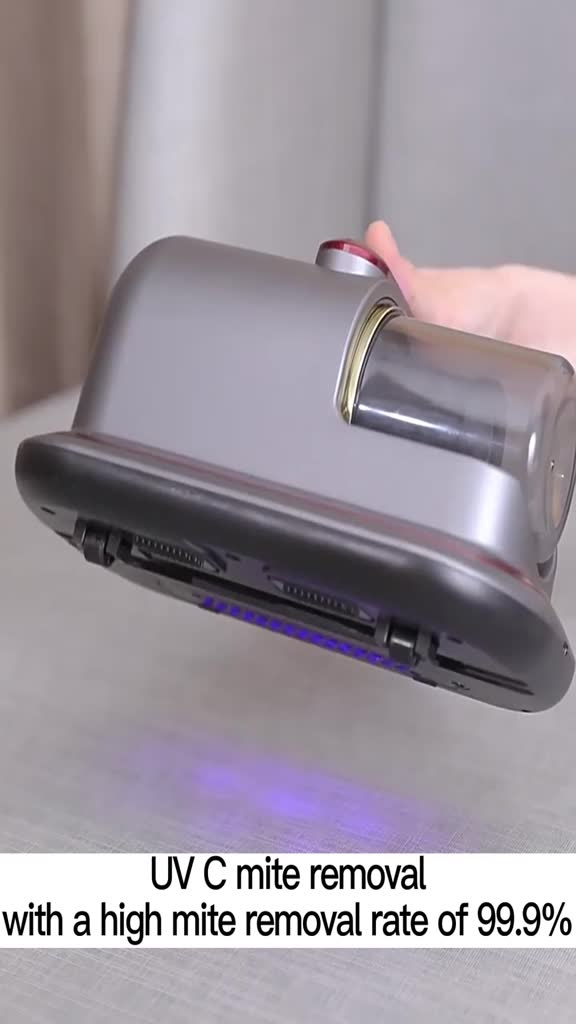 Removedor De Ácaros Portátil Elétrico Aspirador Esterilização De Estofados UV Sem Fio