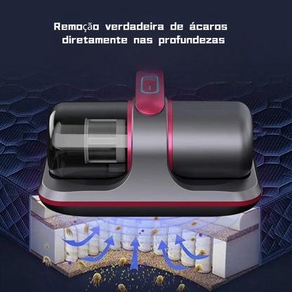 Removedor De Ácaros Portátil Elétrico Aspirador Esterilização De Estofados UV Sem Fio