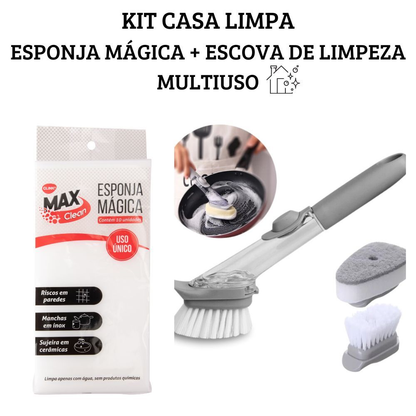 Kit Esponjas Mágica Bucha Melamina