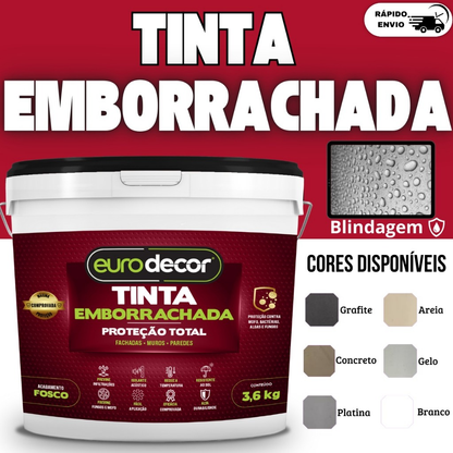 Tinta Emborrachada Premium 3.6kg Impermeabilizante Flexível 3.6kg ou 1kg