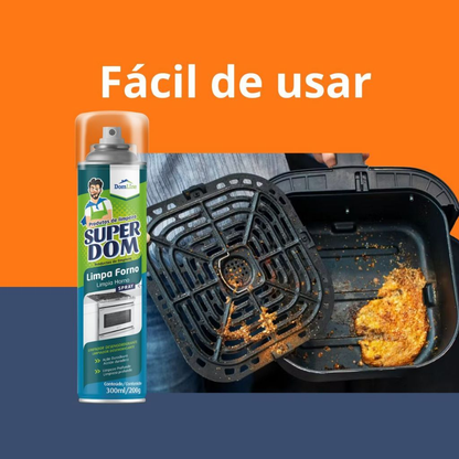 Kit Limpa Air Fryer - Forno Super Dom Spray - 250ml (Alto Poder de Limpeza)