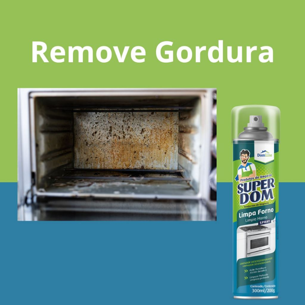 Kit Limpa Air Fryer - Forno Super Dom Spray - 250ml (Alto Poder de Limpeza)