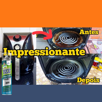 Kit Limpa Air Fryer - Forno Super Dom Spray - 250ml (Alto Poder de Limpeza)