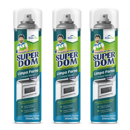 Kit Limpa Air Fryer - Forno Super Dom Spray - 250ml (Alto Poder de Limpeza)
