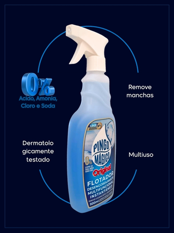 Pingo Magico Limpa Sofá Cadeira Estofados Remove Mancha Desengordurante Limpeza Completa