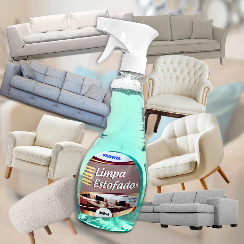 Spray Limpa Estofados Provita 500ml – Limpeza Profunda Sem Esforço e Adeus Manchas