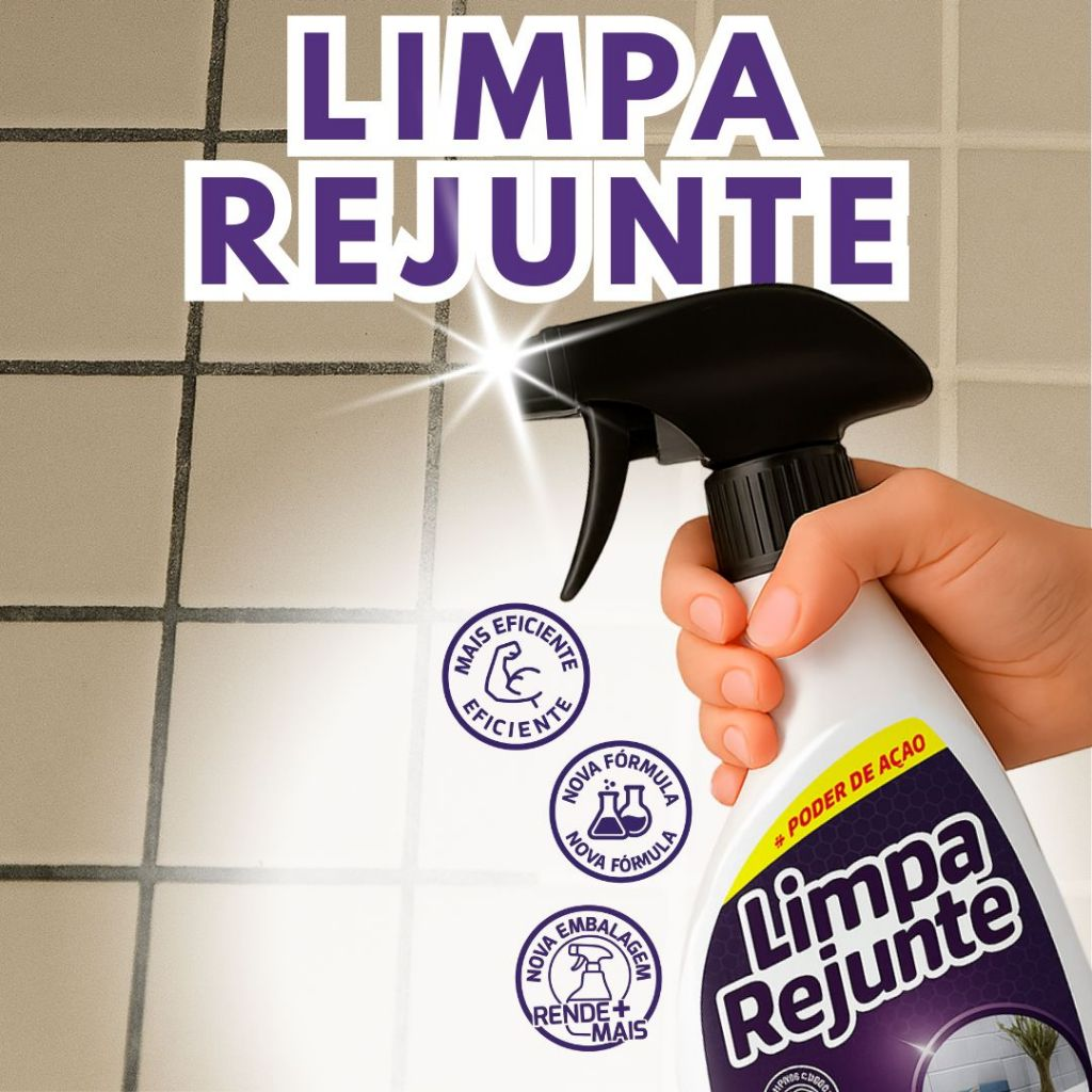 Limpador de Rejunte Pos Obra Ceramica Azulejos Remove Encardidos