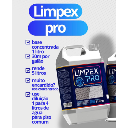 limpa piso encardido limpex pro renove manchas 1L super concentrado