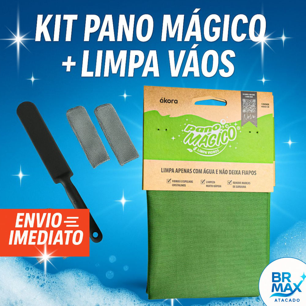 KIT Limpeza de Vãos Box e Blindex