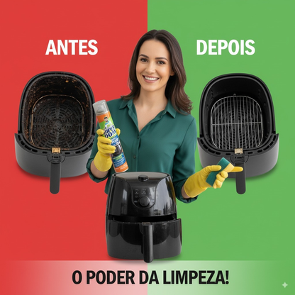 Kit Limpa Air Fryer - Forno Super Dom Spray - 250ml (Alto Poder de Limpeza)