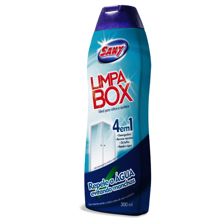 Limpa vidro e tire as manchas do box banheiro 300ml