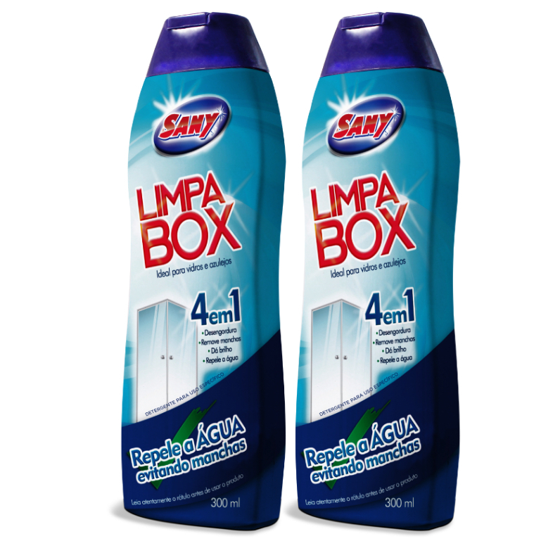 Limpa vidro e tire as manchas do box banheiro 300ml
