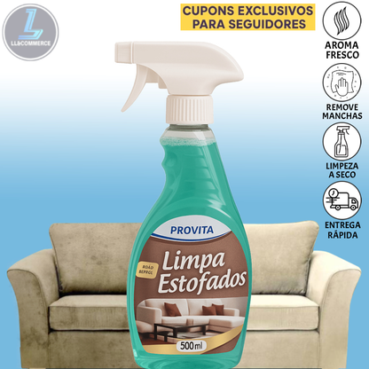 Spray Limpa Estofados Provita 500ml – Limpeza Profunda Sem Esforço e Adeus Manchas