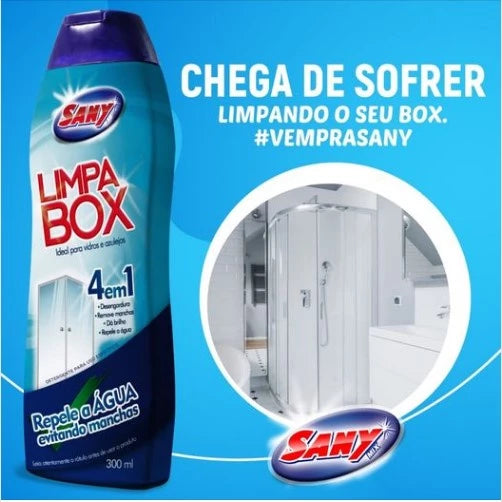 Limpa vidro e tire as manchas do box banheiro 300ml