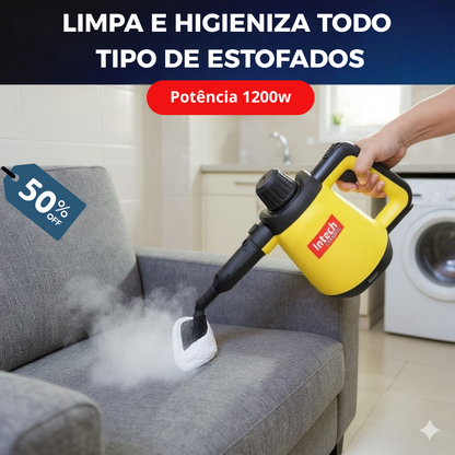Limpador à Vapor + 9 acessórios + Frete Grátis