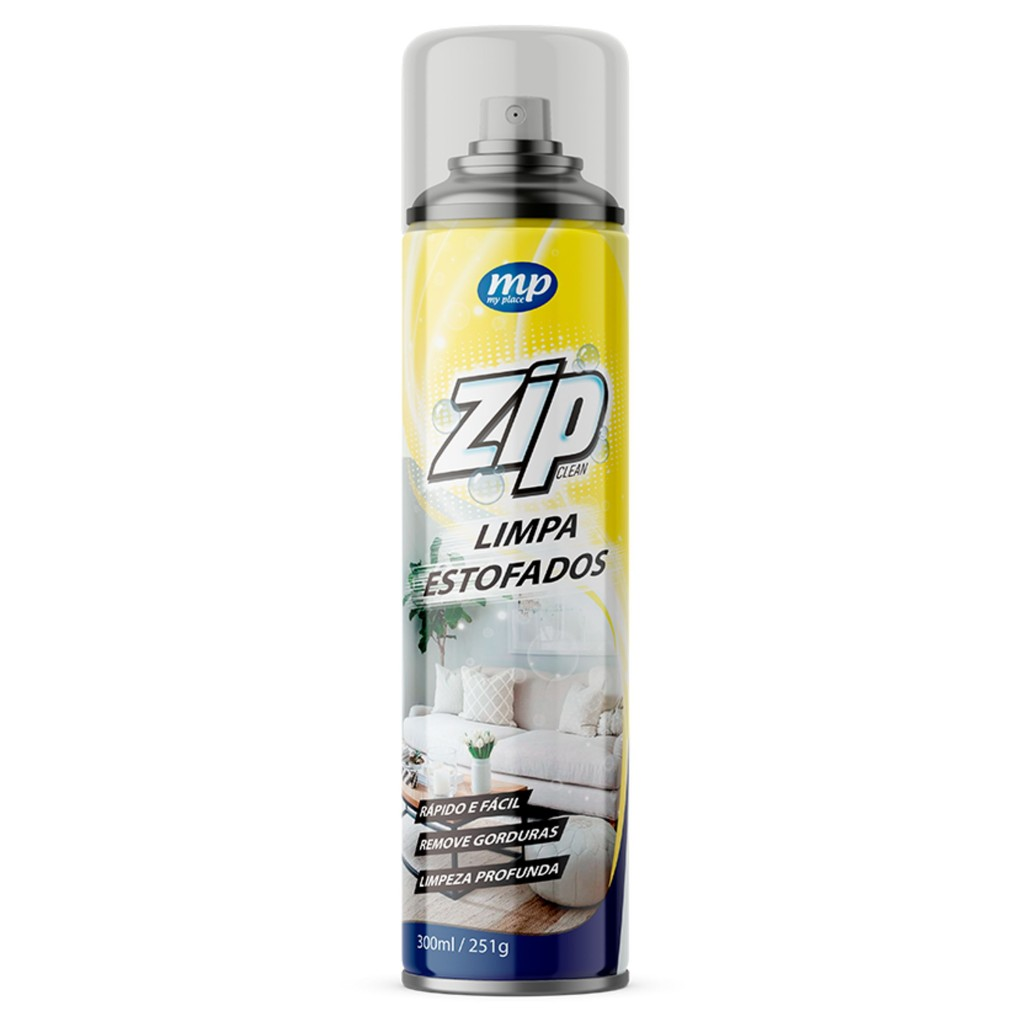 Kit 2 Limpa Estofados Spray Zip Clean 300Ml