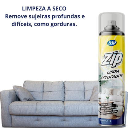 Kit 2 Limpa Estofados Spray Zip Clean 300Ml