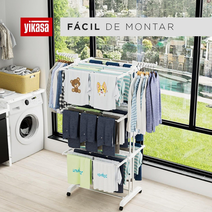 Varal De Chão Dobrável 3 Andares Branco