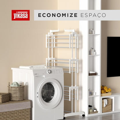 Varal De Chão Dobrável 3 Andares Branco